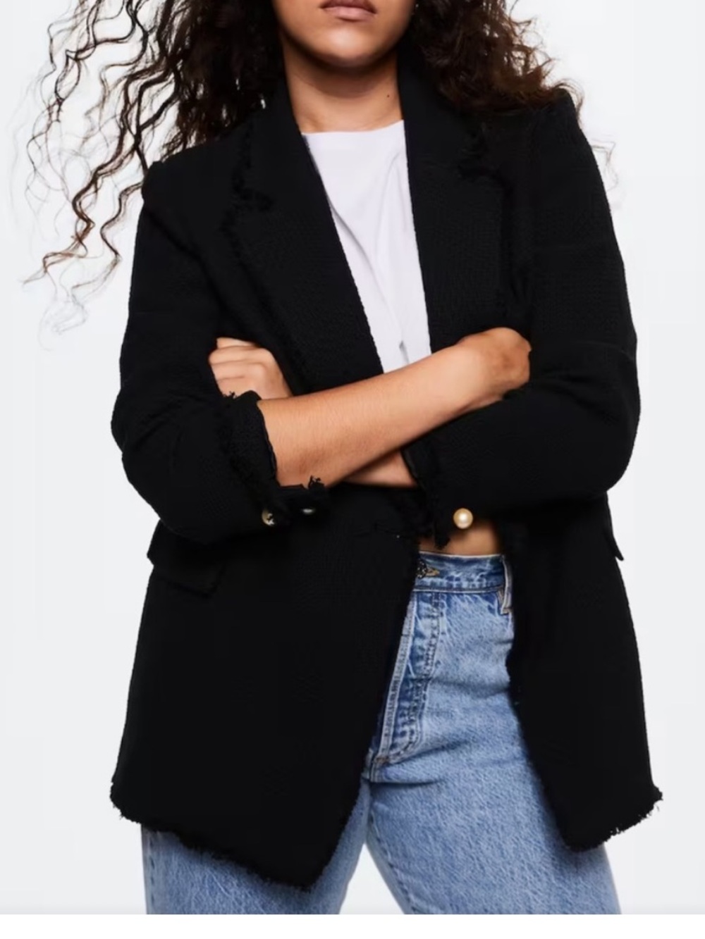 Mango tweed blazer